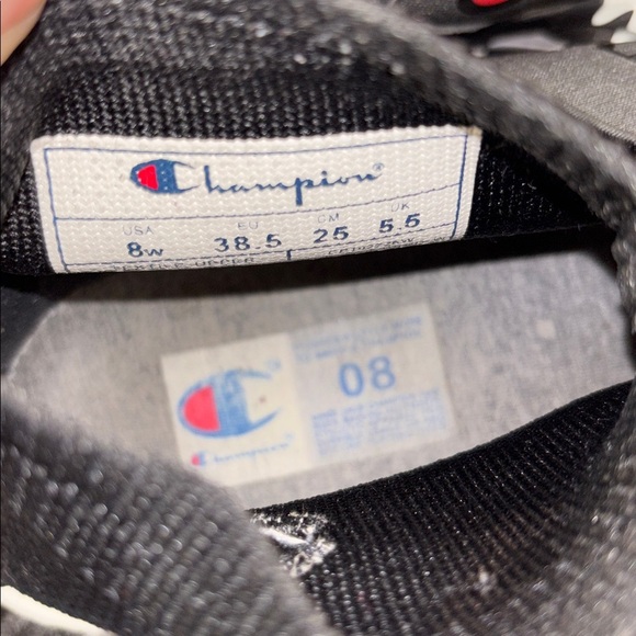 Champion Black and White Camouflage Sneakers - Picture 5 of 6